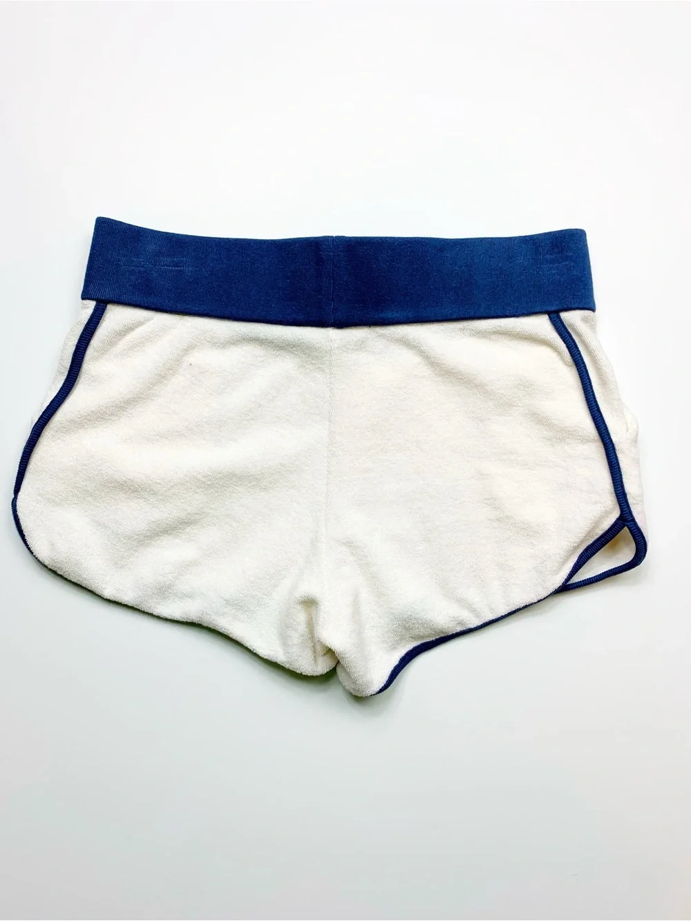 Marc by Marc Jacobs Terry Cloth Shorts NWT White Navy Swim Cover Up Lounge Short